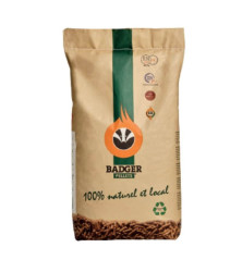 Granulés de bois « badger » 100% naturel et local certifié En+® et DINplus® - vue zoomé