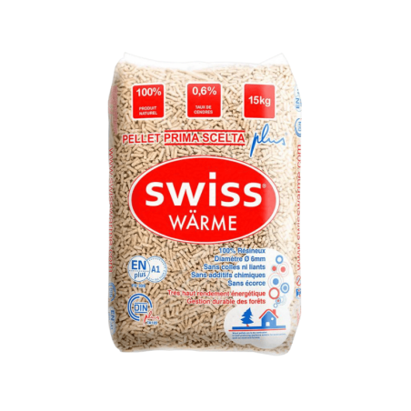 Granulés de bois « swiss » 100% résineux, certifié En+® A1