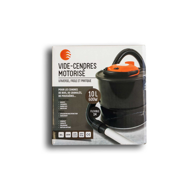 Aspirateur Vide-Cendres Motorisé pour Pellets - 10L / 600W