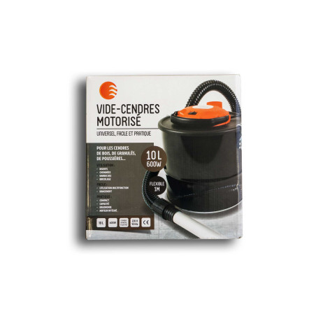 Aspirateur Vide-Cendres Motorisé pour Pellet - 10L / 600W