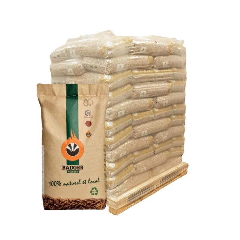 Pellets de Bois Badger® ENplus A1 & DIN + 15kg