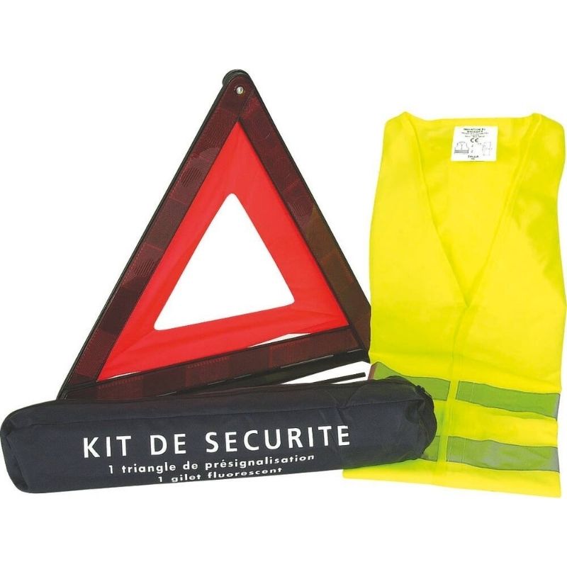 Kit de Sécurité Gilet Jaune/Triangle Kit de Sécurité Gilet Jaune/Triangle