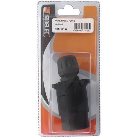 Fiche Mâle Plastique 7 plots