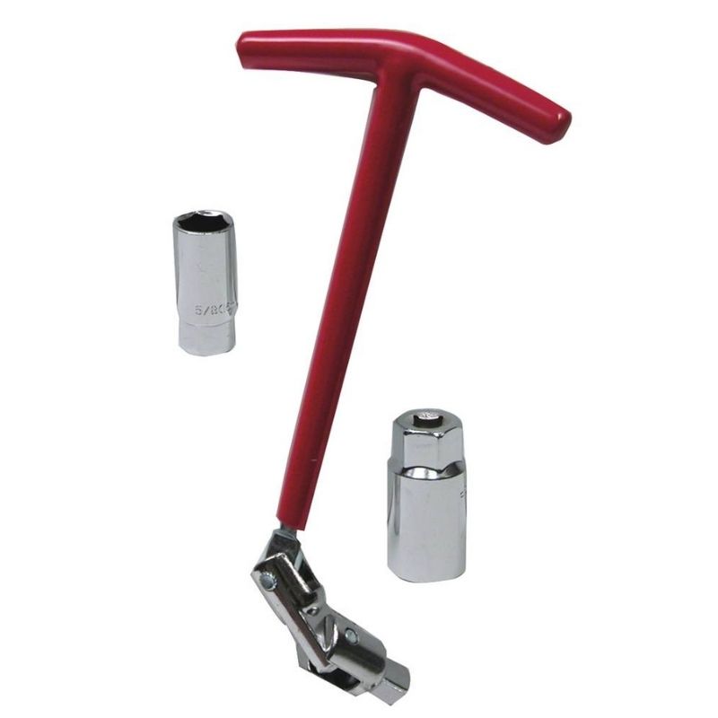 Clé à Bougie à Cardan avec 2 Douilles Clé à Bougie à Cardan avec 2 Douilles
