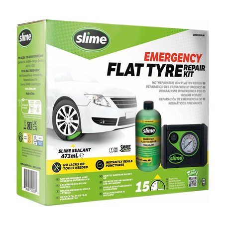 Kit réparation pneu tubeless Smart Repair avec compresseur 12V