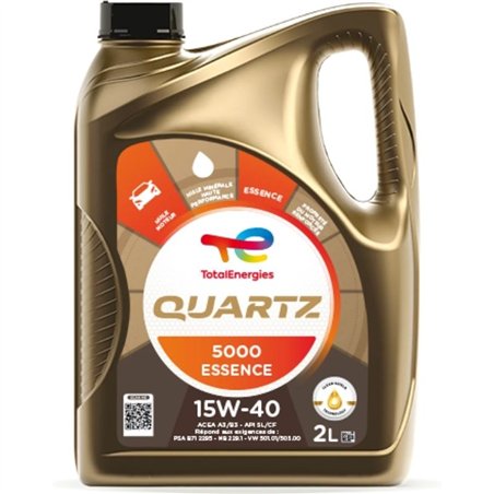 Huile moteur TotalEnergies Quartz 5000 essence 15W-40 5 L
