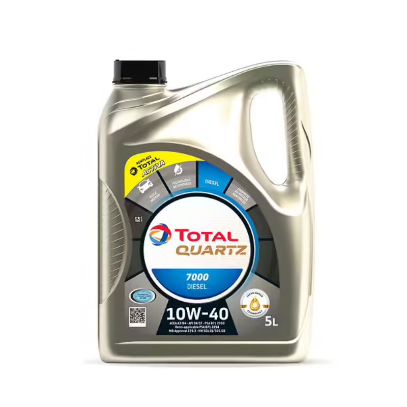 Huile moteur Diesel synthèse TotalEnergies Quartz 7000 10W-40 5 L Huile moteur Diesel synthèse TotalEnergies Quartz 7000 10W-40 5 L