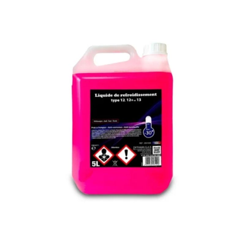 Liquide de refroidissement rose Type G12/G12+/G13 Excell 5 L
