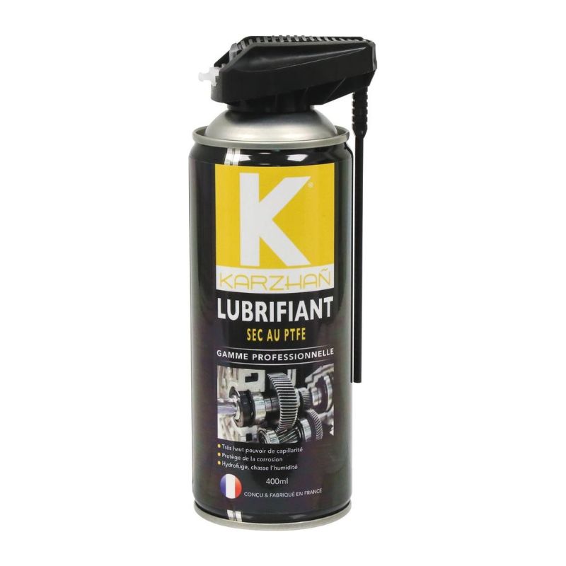Lubrifiant au PTFE aérosol 400 ml pour entretien et maintenance Lubrifiant au PTFE aérosol 400 ml pour entretien et maintenance