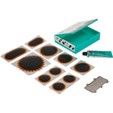 Réparation pour Chambre à Air VL/VU 10 Emplâtre + Colle et Râpe
